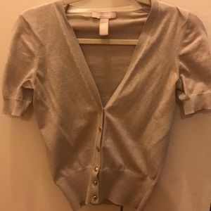 Beige Cotton blend cardigan / shrug